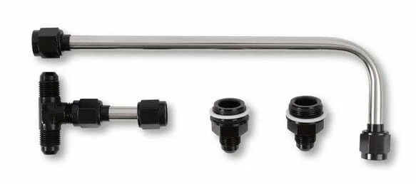 Dual Feed Fuel Line #6AN (Black) - 34-600BKQFT